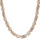 9ct Yellow Gold Stars and Bars Chain 22"