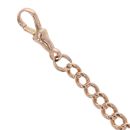 9ct Rose Gold Curb Bracelet 8.5"