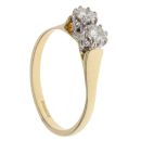 18ct Yellow Gold 0.50ct Brilliant Cut Diamond Two Stone Ring