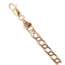 9ct Yellow Gold Double Curb Bracelet 8.5"