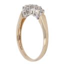 9ct Yellow Gold 0.25ct Brilliant Cut Diamond Five Stone Ring