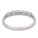 9ct White Gold 0.25ct Brilliant Cut Diamond Five Stone Ring