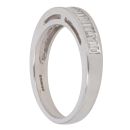 18ct White Gold 0.47ct Baguette Cut Diamond Half Eternity Ring