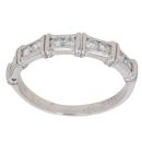 18ct White Gold 0.30ct Brilliant Cut Diamond Half Eternity Ring