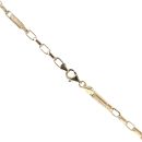 14ct Yellow Gold Greek Key Bar Chain  24"