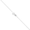 9ct White Gold 1.00ct Pear Cut Lab Grown Diamond Pendant and Chain 18"
