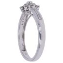 18ct White Gold 0.25ct Brilliant Cut Diamond Cluster Ring