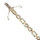 9ct Yellow Gold Crosses Bracelet 7"