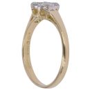 18ct Yellow Gold 0.40ct Brilliant Cut Diamond Trilogy Ring