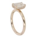 9ct Yellow Gold 2.08ct Emerald Cut Lab Grown Diamond Solitaire Ring