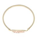 9ct Yellow and Rose Gold Hinged Clogau Bangle