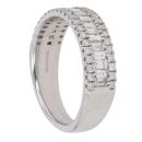 9ct White Gold 1.00ct Brilliant and Baguette Cut Diamond Fancy Ring