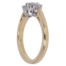 18ct Yellow Gold 0.50ct Diamond Trilogy Ring