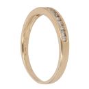 18ct Yellow Gold 0.10ct Diamond Half Eternity Ring