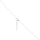 Silver Cubic Zirconia Circle Pendant and Chain 16" by Icesia