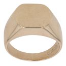 9ct Yellow Gold Plain Signet Ring