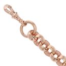 9ct Rose Gold Interlocking Fancy Belcher Bracelet 8"