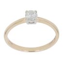 9ct Yellow Gold 0.25ct Brilliant Cut Diamond Solitaire Ring
