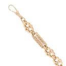 9ct Yellow Gold Stars and Bars T-Bar Bracelet 8"