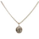 9ct Yellow Gold St George Pendant and Belcher Chain 20"