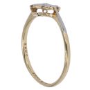 18ct Yellow Gold 0.05ct Brilliant Cut Diamond Cluster Ring