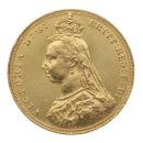1887 Victoria Jubilee Head UK Full Sovereign Coin