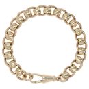 9ct Yellow Gold Rollerball Bracelet 9"