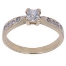 9ct Yellow Gold Cubic Zirconia Single Stone Ring