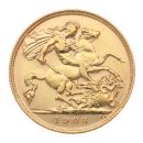 1908 Edward VII Large Head UK Half Sovereign Coin