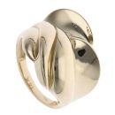 14ct Yellow Gold Swirl Patterned Fancy Ring