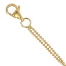 22ct Yellow Gold Duo Bead Bracelet 7"
