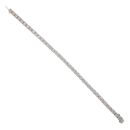 9ct White Gold 4.00ct Brilliant Cut Diamond Bracelet 7"
