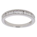 18ct White Gold 0.30ct Brilliant Cut Diamond Half Eternity Ring