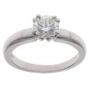 Platinum 0.75ct Brilliant Cut Diamond Solitaire Ring
