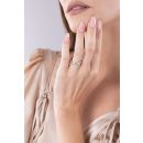 9ct White Gold 1.10ct Princess Cut and Baguette Lab Grown Diamond Eternity Ring