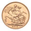2013 Elizabeth II Fourth Portrait UK Full Sovereign Coin