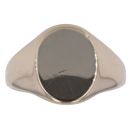 9ct Yellow Gold Plain Signet Ring