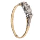 18ct Yellow Gold 0.10ct Diamond Trilogy Ring
