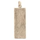 9ct Yellow Gold Fully Hallmarked Ingot Pendant