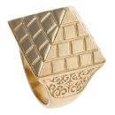 9ct Yellow Gold Pyramid Ring