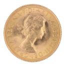 1966 Elizabeth II First Portrait UK Full Sovereign Coin