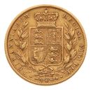 1871 Victoria Head Shield UK Full Sovereign Coin