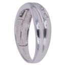 18ct White Gold 0.25ct Brilliant Cut Diamond Crossover Ring