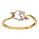 22ct Yellow and White Gold Om Ring