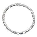 Silver Curb Bracelet 8.5"