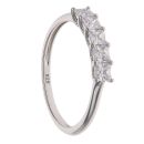 Silver Cubic Zirconia Five Stone Ring By Icesia