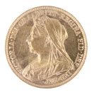 1897 Victoria Old Head UK Half Sovereign Coin