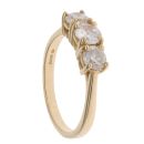 18ct Yellow Gold 1.00ct Diamond Trilogy Ring
