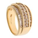 18ct Yellow Gold 1.25ct Princess And Baguette Cut Diamond Fancy Ring