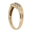 18ct Yellow Gold 0.30ct Brilliant Cut Diamond Wishbone Ring